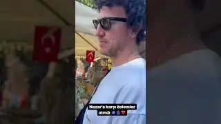 Caner Erdeniz eşi Müge Boz'a nazarlık aldı 