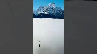 Switzerland Gondola Adventure: Riding Above the Clouds with Breathtaking Views! 🚠☁️