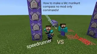 how to make A mc Manhunt Compass in minecraft without mods only commands!