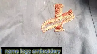 How to make  embroidery logo