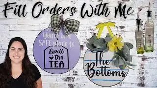 Fill Custom Orders With Me | Cricut Crafts To Sell | Heavy Chipboard & Vinyl Projects