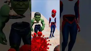 GTA V New Build a Queen Run Spider-man vs Hulk Funny Epic Challenge! 