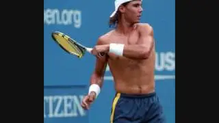 Rafael Nadal shirtless