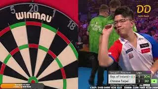 Решающие леги матча Ирландия-Тайвань.  BetVictor World Cup Of Darts. 3 тур