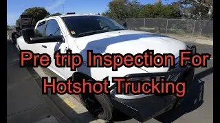 CDL Pre Trip Inspection For HotShot Trucking #hotshottrucking #cdl #pretripinspection #dmv #shorts