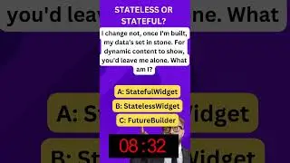 Flutter Immutable Mystery: Stateless or Stateful?  comment your answer #flutterdev #shots #flutterui