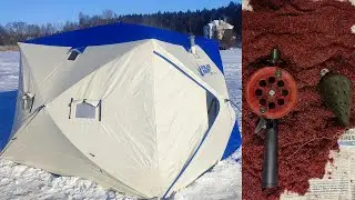 The 2024 winter bream fishing season has opened in a new tent! Winter bream fishing.