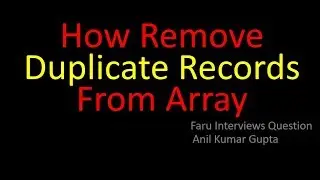 How can Delete Duplicate Records from Array in PHP ( 1 to 4 years)