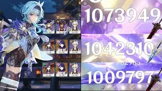 Eula C1 vs Masanori 1M DMG - R1 Broken pines and R3 Wolf's gravestone