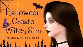 The Sims 4 Cas : Create A Sim | Halloween Special 🎃  Witch Sim Cas (+CC List)