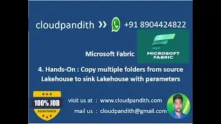 4. Copy Multiple folders from source lakehouse to target lakehouse using fabric data pipelines param