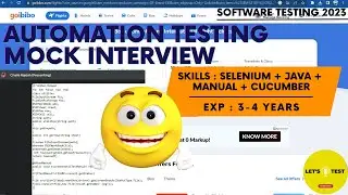 Automation Testing Mock Interview | Selenium + Java + Manual + Cucumber | Software Testing Zone