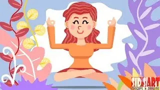 Inkscape Doodle | Meditating Girl Vector Illustration