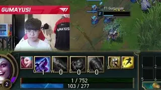 【隨機】T1 Gumayusi剩1滴血反殺！- LoL英雄聯盟