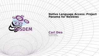 Native Language Access: Project Panama for Newbies (Carl Dea)