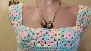 Летний топ, туника, сарафан крючком