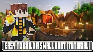 Minecraft How to Build a Small Boat Full Tutorial