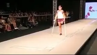 Amputee women on catwalk