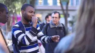 Rapping in Cours Julien, Marseilles