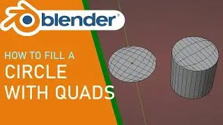 Blender how to fill a circle with quads