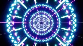 Shining Rays Neon DJ Background 4k loop
