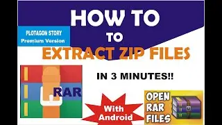 HOW TO EXTRACT FILES ON ANDROID  -  Extracting RAR ZIP FOLDER  in 3 minutes   Simple method.