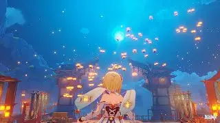 【原神】霄灯をそれっぽく飛ばしてみた【Genshin impact】