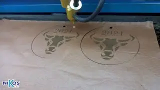 Corte y grabado en cuerina/cuero