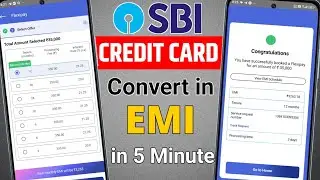 SBI Credit Card ard ki EMI Kaise Banaye | how to convert SBI Credit Card purchase in EMI