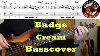 Cream - Badge. Bass Cover Tabs Score (standard notation) Chords Transcription. Bass: Jack Bruce