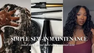 TRADITIONAL SEW-IN MAINTENANCE ROUTINE | Blend Leave Out For a NATURAL Look