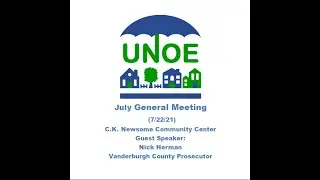 UNOE July 2021 General Meeting