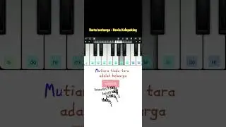 keluarga cemara #piano #shortfeed #tutorialpianopemula #pianopemula