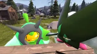 (erafarty) Meowscarada and Ogerpon joy to poop.