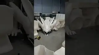 Big nine-tailed fox printed by Kings FGF1600 3D printer