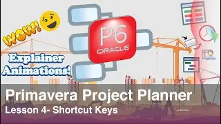 Primavera Project Planner P6 : Lesson No. 4 - Shortcut keys