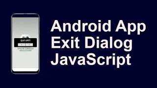 Android App Exit alert Dialog using JavaScript with Cordova Framework