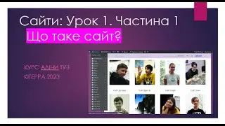 Сайти. Заняття 1. Частина 1 - Що таке сайт?