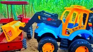 Jcb loding send Jb3Dx || Mini Tractor full Loading send || Rk toy || toy vedio | Tractor Video