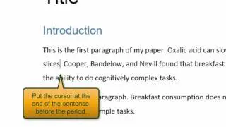 How to insert citations and reference lists with Word