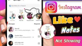 Instagram notes like option not showing | Instagram notes like option | How to like notes in insta
