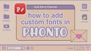 ✿ [Malay sub] How to add new fonts in Phonto (easy tutorial) | Dafont | SB011