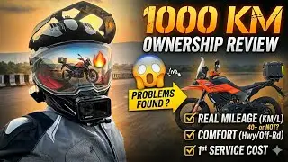 KTM 390 Adventure 1000 KM Ownership Review | Problems, Real Mileage, Comfort & 1st Service 😳