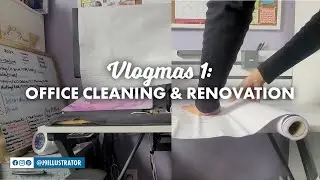 Vlogmas 1: Office Cleaning & Renovation | j9illustrator