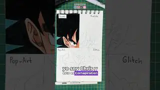 Goku en 4 estilos 🤩 #dibujo #arte #drawing #art #dragonball