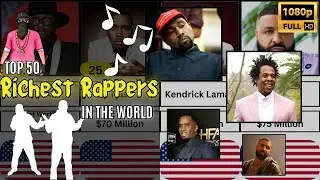 Top 50 Richest Rappers in the World 🎤🎧
