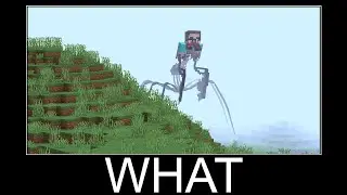 Giant Spider Mutant Steve in Minecraft wait what meme part 178