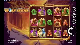 Wolf Howl slot video play-through