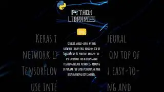 Python Libraries - Keras