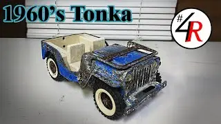 DESTROYED 1960s Tonka Jeep- [RESTORATION]